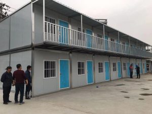 簡易集裝箱房案例-建工集團(tuán)亦莊項目實拍圖